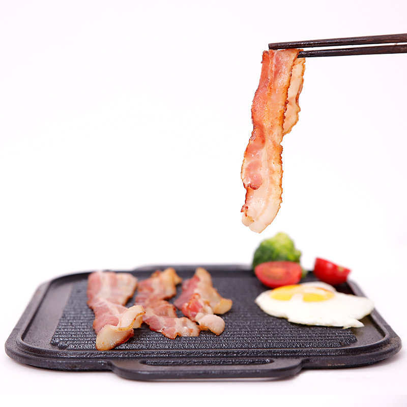 双汇 史蜜斯原切培根生酮美式烘焙披萨早餐商用三明治纯肉片 史蜜斯美式培根135g*7袋