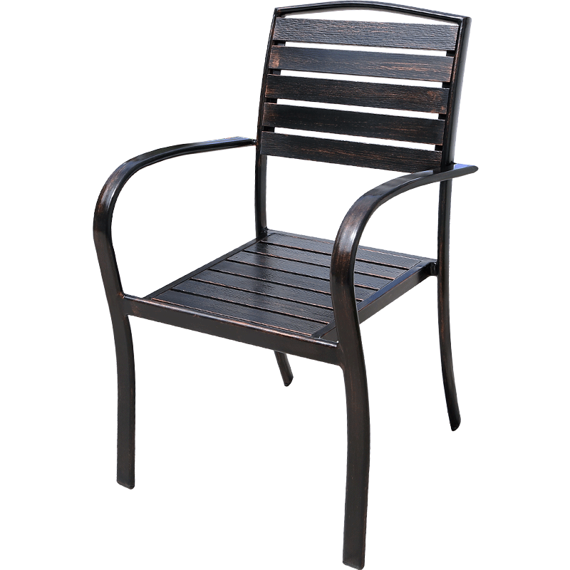 梵派(FAPOLITE)户外铝合金桌椅室外庭院咖啡厅单人防腐木防水桌椅子露阳台桌椅 75*75铝板方桌