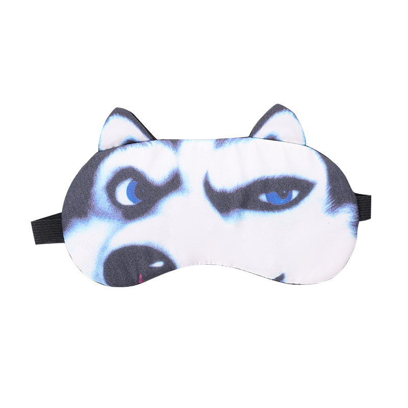 易旅Etravel 眼罩睡眠 卡通贴纸 睡眠3D眼罩遮光冰敷眼罩儿童男女冰袋旅行眼罩 逗比二哈