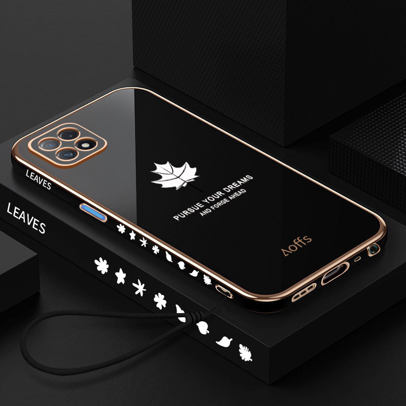 优蕾丝 【壳膜】oppoa53手机壳pecm30直边a53保护5g版硅胶套全包防摔