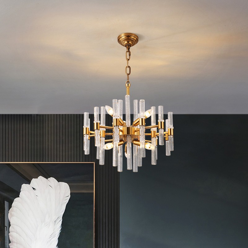 帝拿(dinah) 轻奢客厅吊灯水晶灯卧室灯后现代网红灯餐厅灯全铜灯具