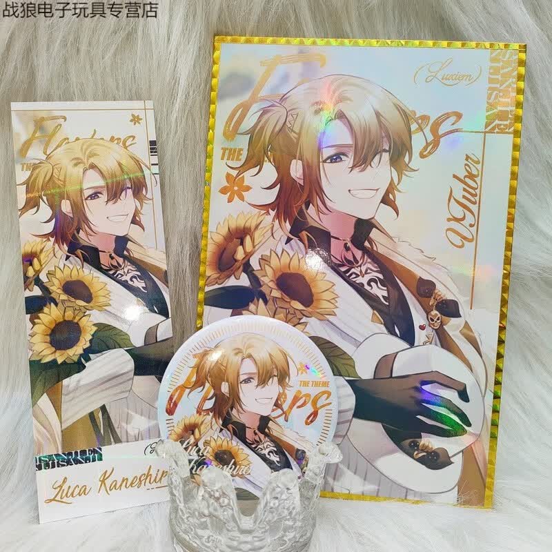 星孟汐彩虹社luxiemtong人周边徽章票mysta吧唧ike虚拟主播 luca 7.