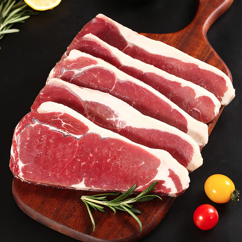 百里炙原切草饲牛排套餐 西冷眼肉上脑生鲜 原切西冷牛排750g