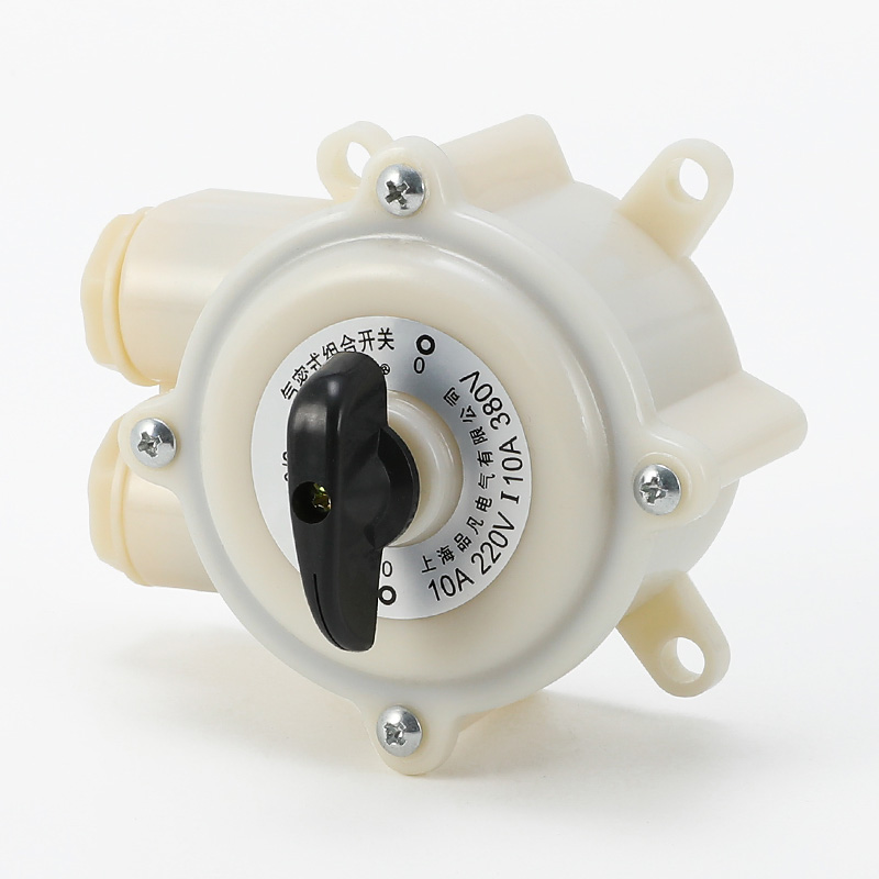 振岩hz10d-10m/3气密式组合开关10a防水220v380v通用 带外壳 hz10m-10