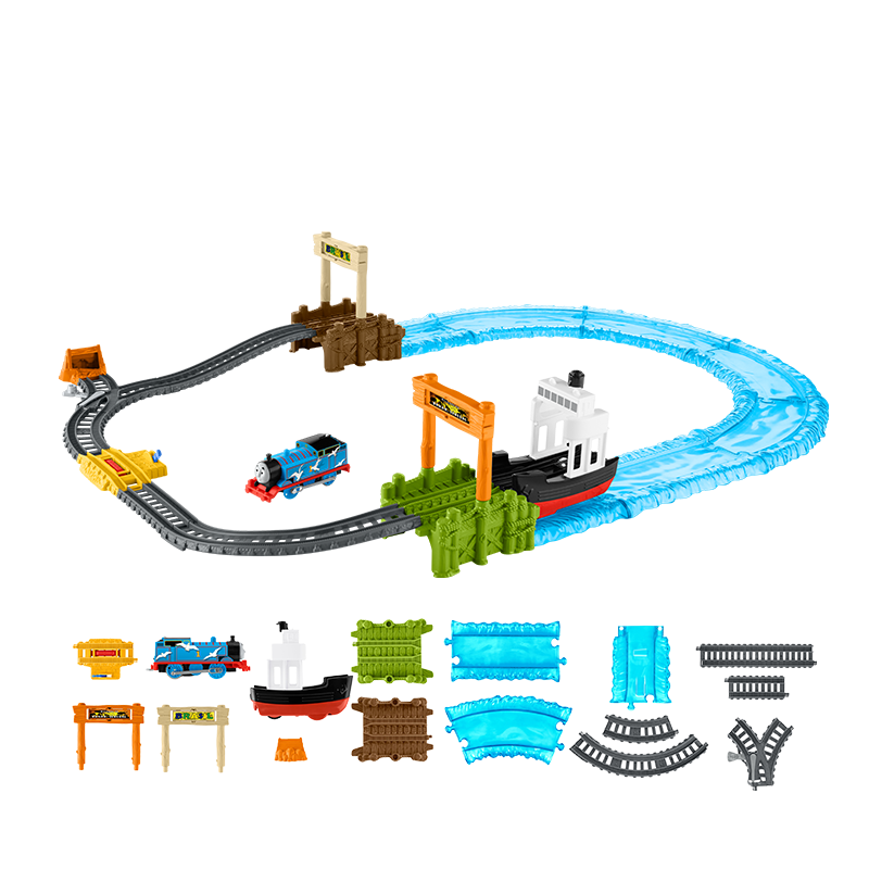 拍2件 托马斯和朋友儿童玩具女男孩生日礼物火车模型轨道火车玩具小火车-海洋历险记套装FJK49    319元（合159.5元/件)