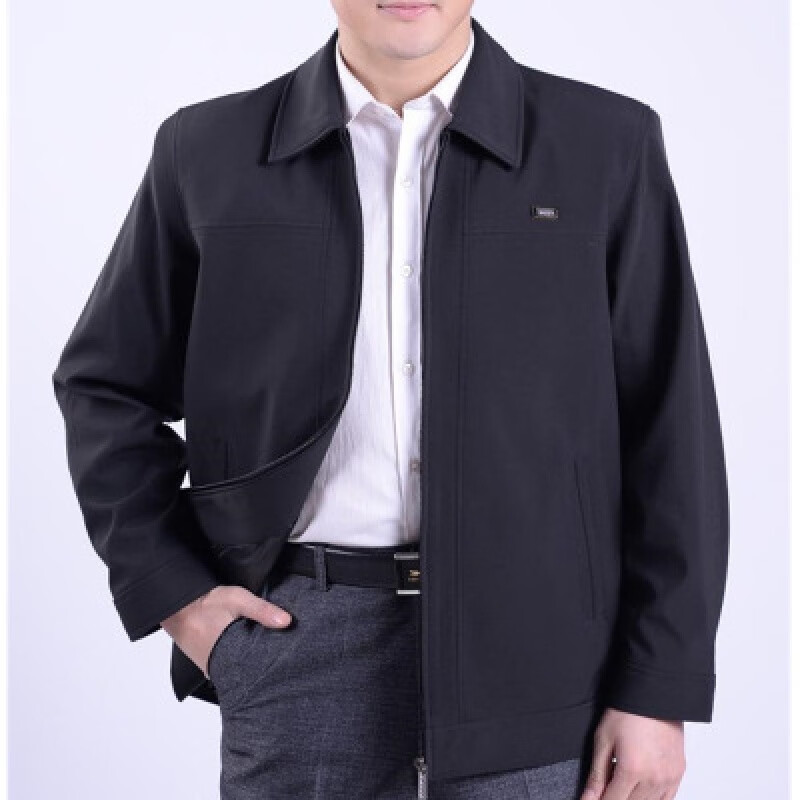 思圭春天外套中老年爸爸穿的衣服春季外套装男士夹克老头爷爷男装春装