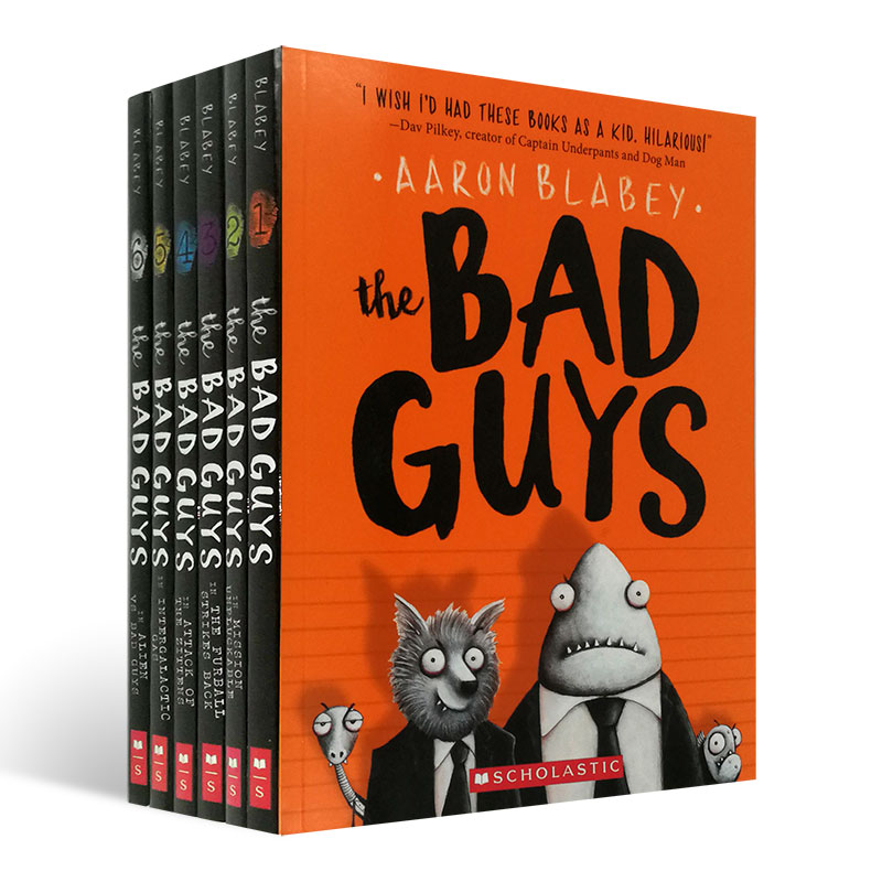 The Bad Guys 1-6 大坏蛋英文原版小说漫画桥梁书课外读物 正版现货6本 7-10岁