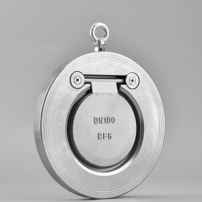 灿享建工不锈钢对夹止回阀单向阀h74w/x-16p对夹单板圆薄型止回阀逆止