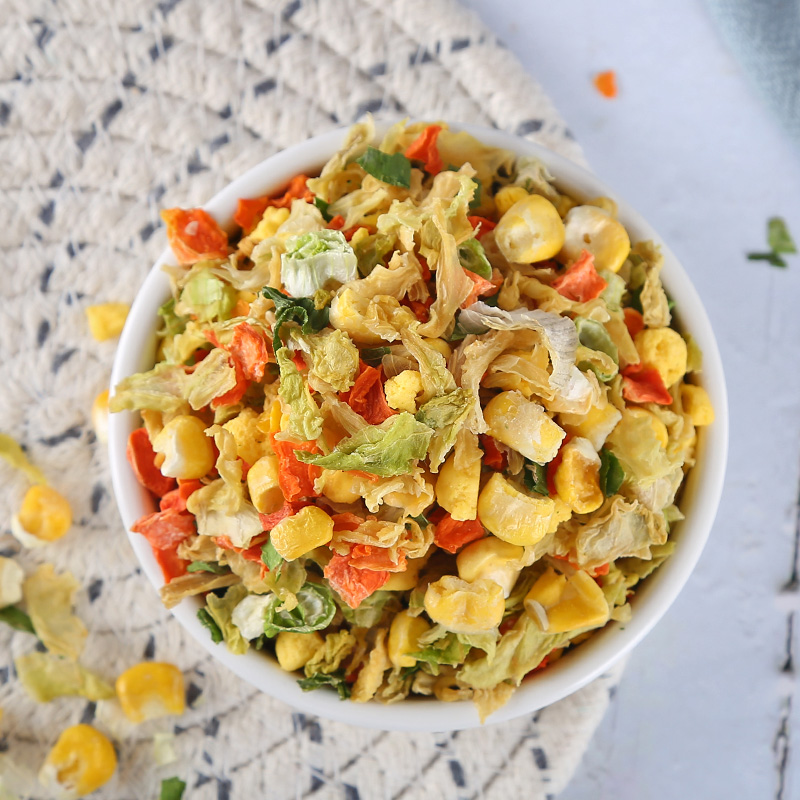 法思觅语 脱水蔬菜干泡面伴侣方便蔬菜包煮汤鸡蛋玉米健身400g 身400g