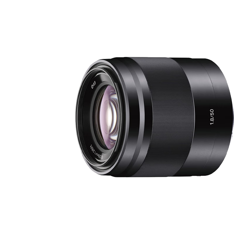 8 oss 人像镜头 (sel50f18/b) 优雅铝合金外观 黑色
