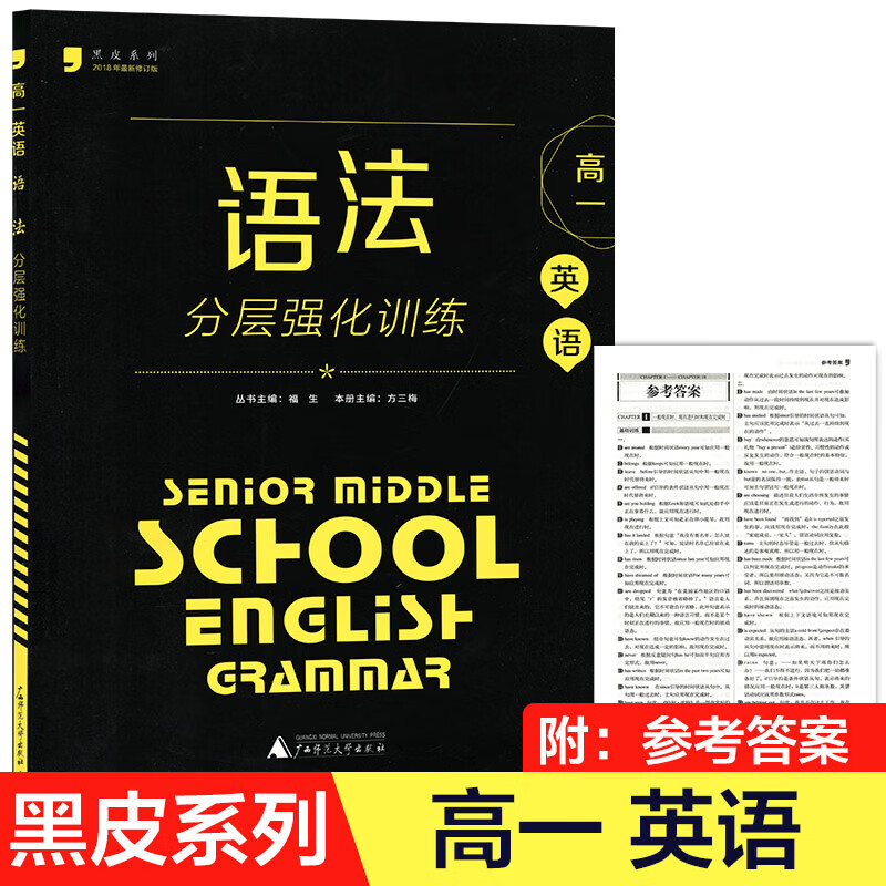 正版黑皮系列高考高一高二英语语法完形填空阅读理解分层强化训练 高一英语语法