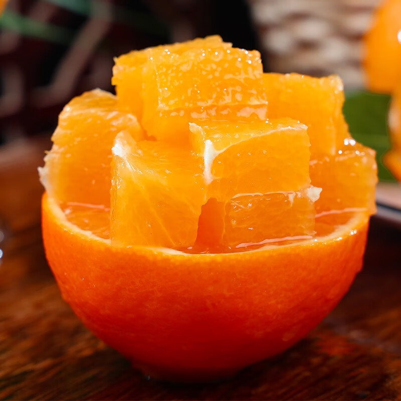 SHINE GRACE爱媛38号果冻橙四川橙子整箱应季水果新鲜橘子礼盒优质彩箱泡沫托 三通一达 净重8斤【单果75mm+】——推荐