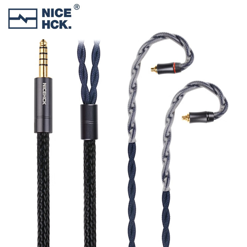 NICEHCK龙鳞DragonScale旗舰级HiFi耳机升级线7N单晶铜+钯银合金N5005线材 4.4mm+N5005