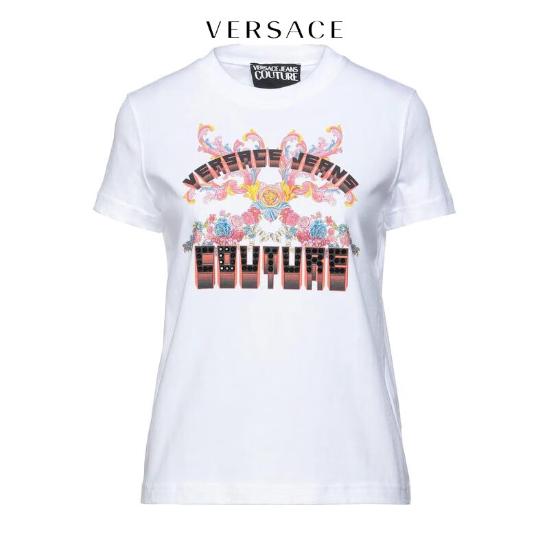 范思哲(versace)七夕礼物 女士t恤 white 12 uk