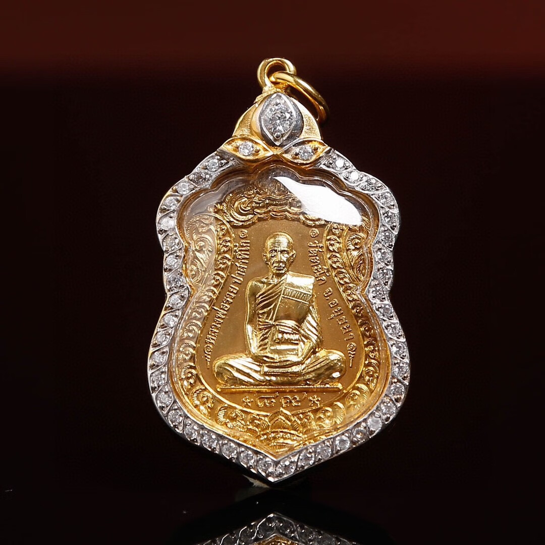 艺香泰国佛牌龙婆瑞2553自身佛牌银壳顺丰正牌 链子项链吊坠 龙婆瑞