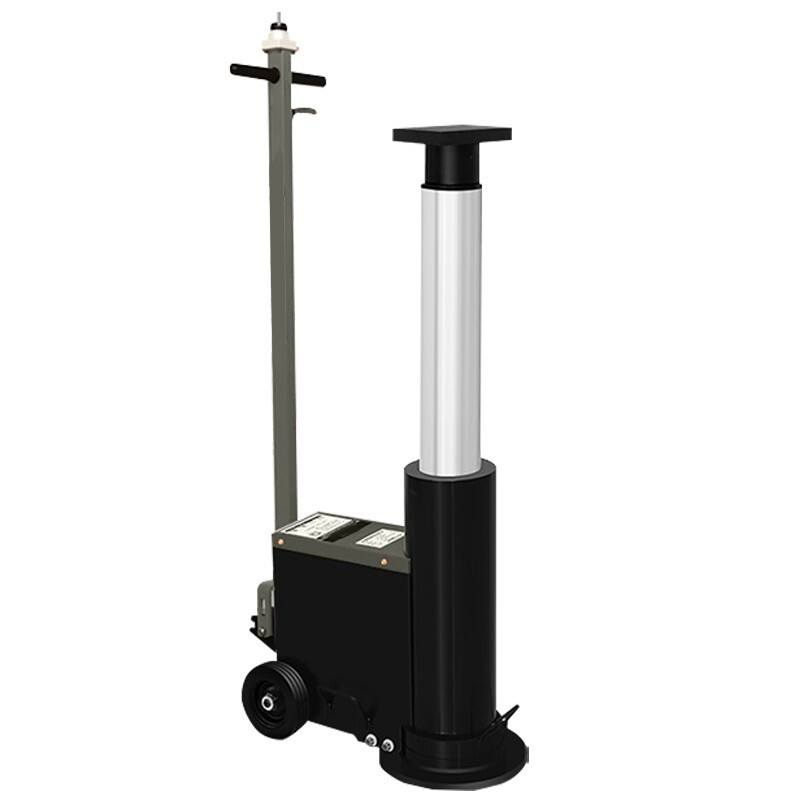 万尊 气动千斤顶卧式液压顶高机30T高位顶大梁重卡汽修加高气顶