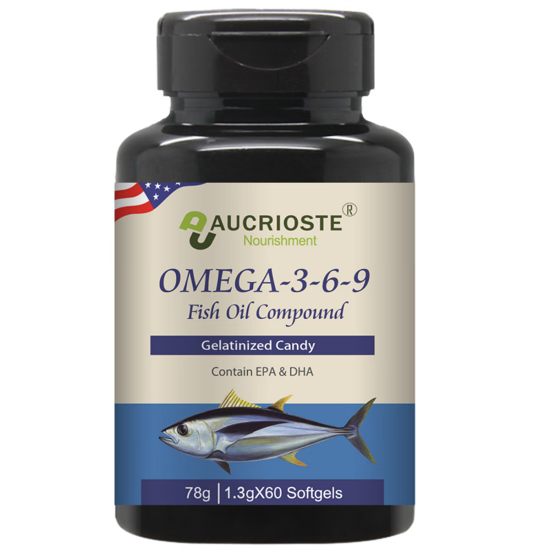 澳克罗健omega-3-6-9深海鱼油老人血脂保健品胶囊价格趋势及评测