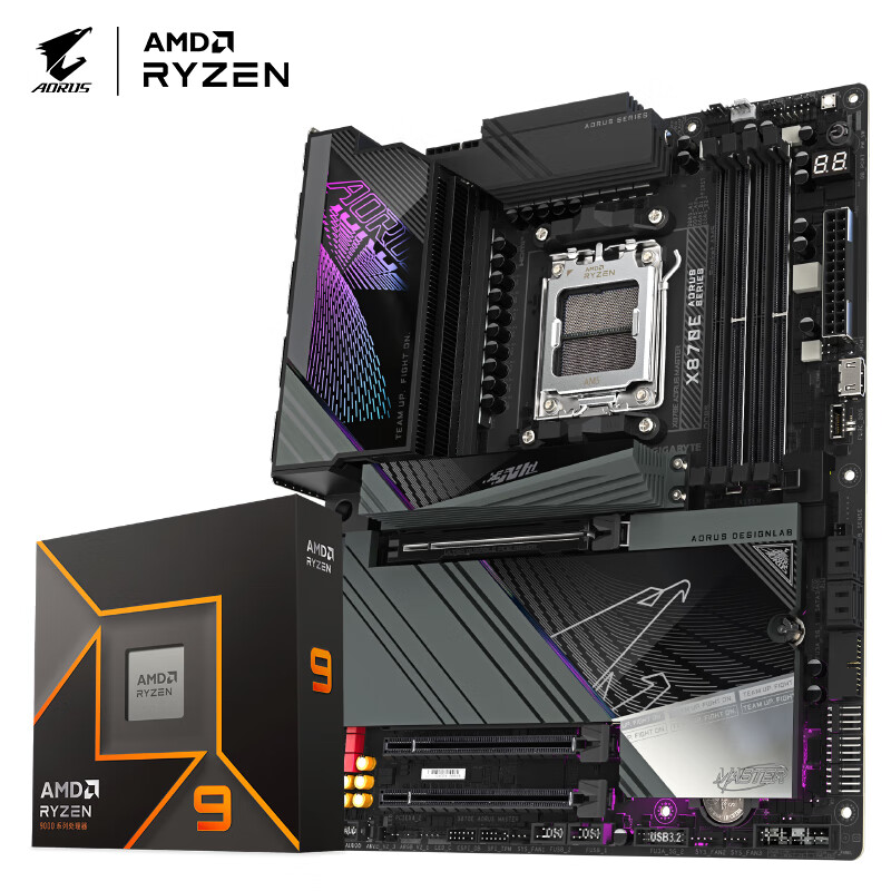 主板CPU套装技嘉超级雕X870E AORUS MASTER+AMD9950X处理器