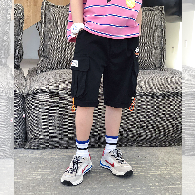 左西男童裤子夏装21新款儿童中大童纯棉工装休闲裤夏季短裤黑色约10 11岁尺码150码身高150左右 左西男童裤子夏装21新款儿童中大童纯棉工装休闲裤夏季短裤黑色约10 11岁尺码150码身高150左右