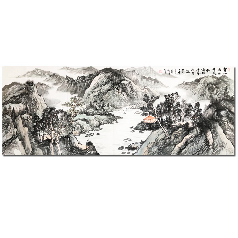 中美协高永谦《碧山遇雨晴逾》手绘水墨字画书画国画山水画装饰画