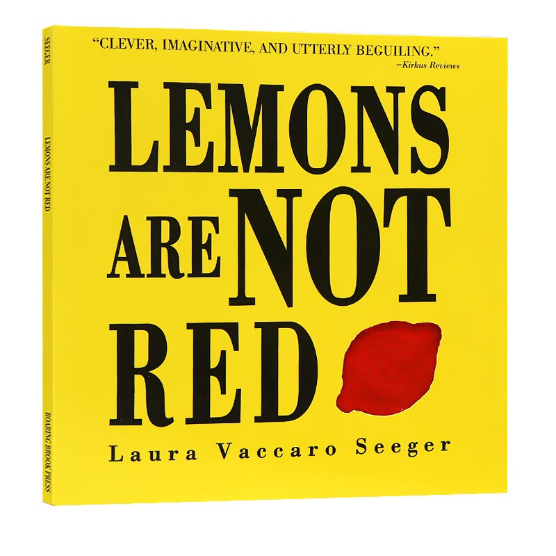 柠檬不是红色的 英文原版 lemons are not red 玩转颜色 儿童英语启蒙