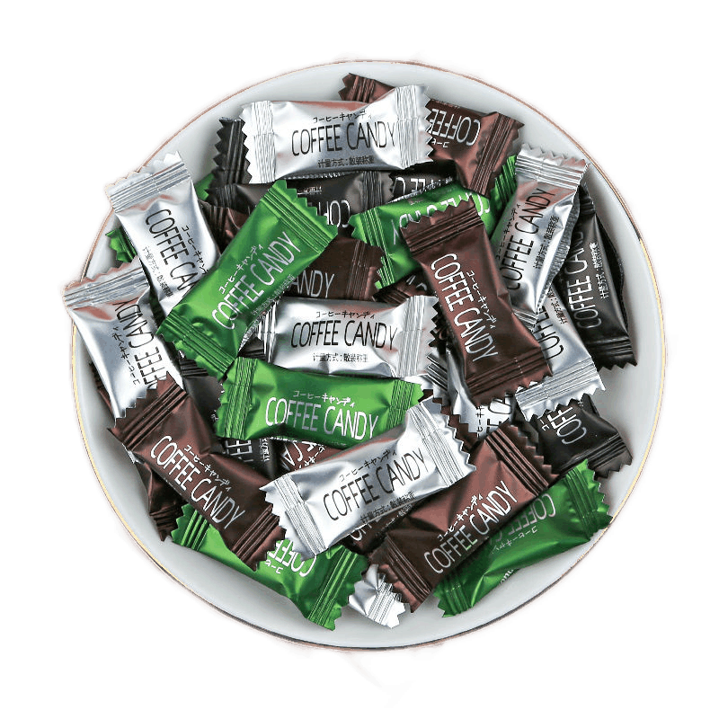 拉飛奇 咖啡糖500g 口嚼咖啡豆即食特濃黑咖啡豆糖coffee candy提學(xué)生神 三味混合500g【約580顆】