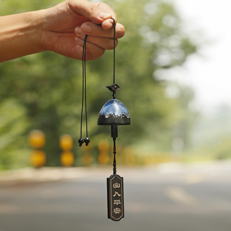 梵心 高档汽车挂件车内吊饰木风铃出入平安男女士创意车载后视镜挂