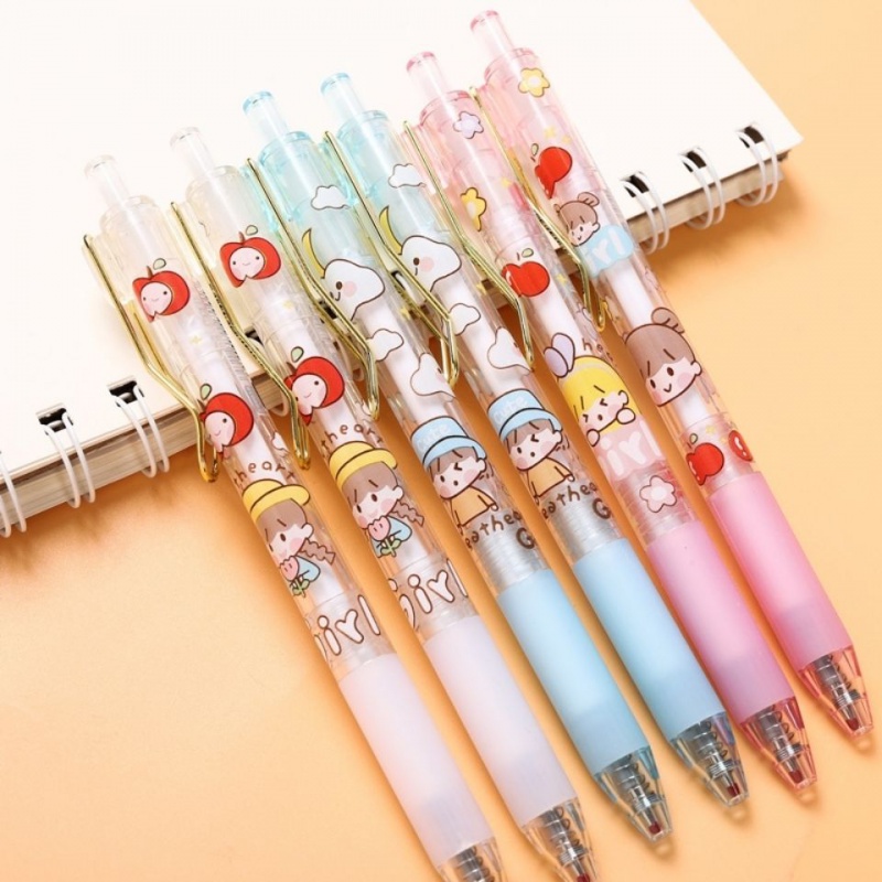 【精选品质】可爱中性笔好看的学生高颜值ins笔用创意日系按动水笔