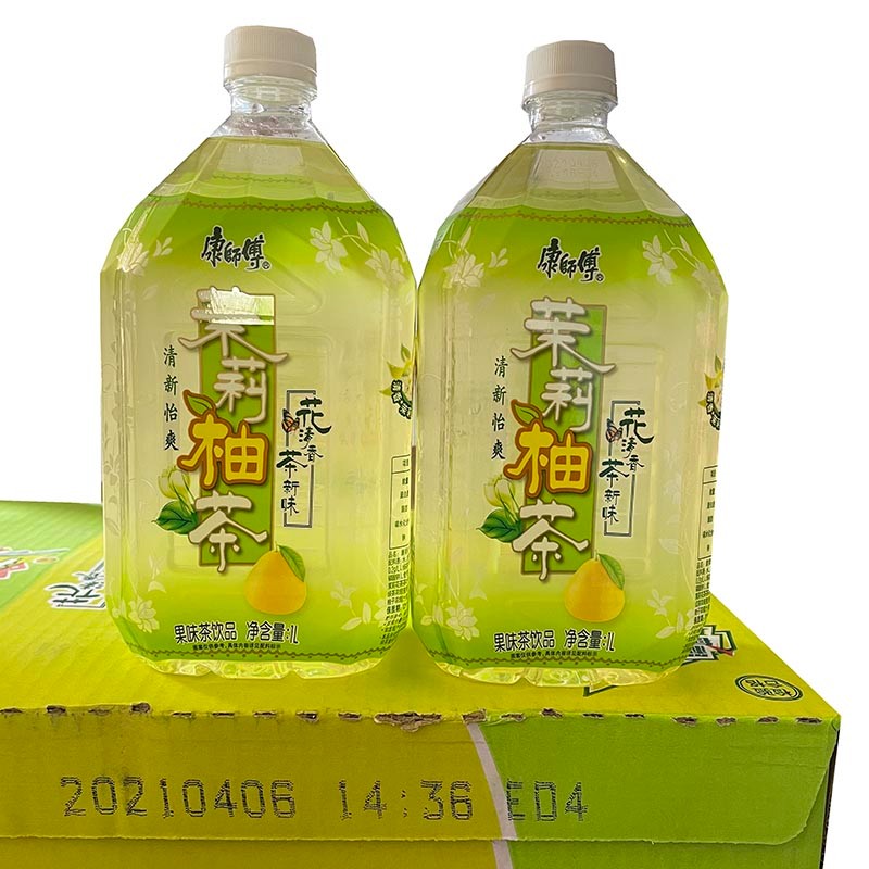 康师傅 饮品茉莉柚茶1l*4瓶/8瓶饮料1000ml大瓶实惠装夏日饮品 4瓶