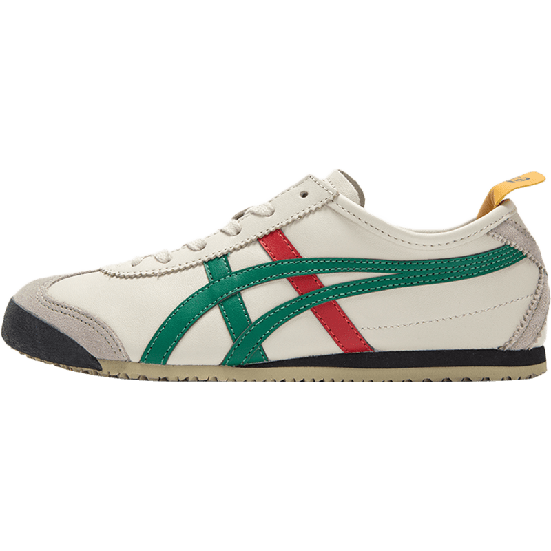 Onitsuka Tiger鬼冢虎男鞋女鞋 2023夏季新款MEXICO 66运动鞋时尚情侣鞋休闲鞋子 1684/乳白-橄榄绿/店长推荐 42.5码(270mm)