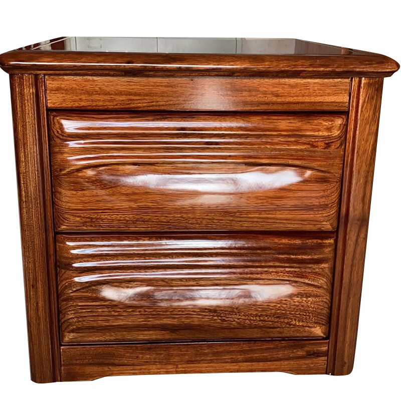 床头柜卧室小柜子床前柜乌金木床头柜现代款小柜子斑马木床前置物柜