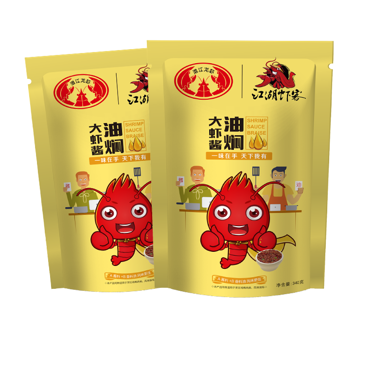 江湖虾客小龙虾调味酱料 油焖大虾味2袋装