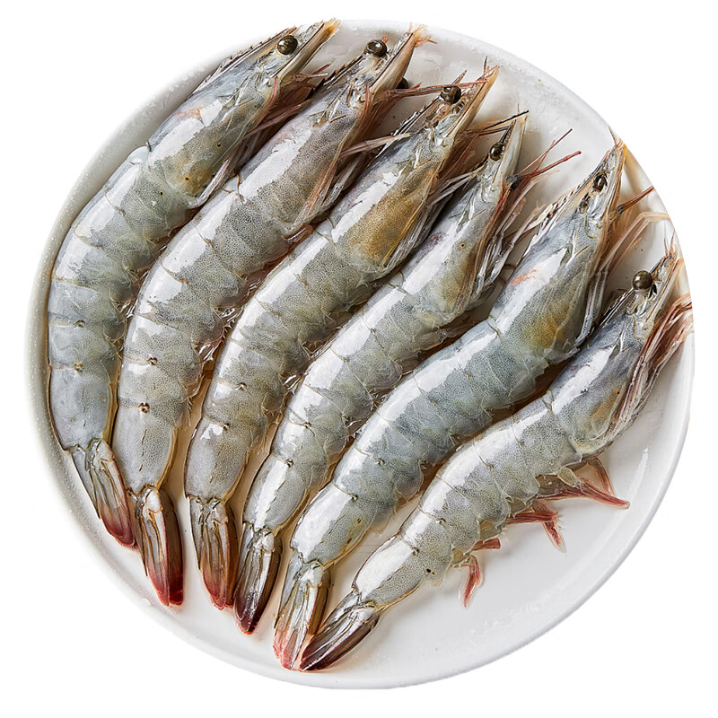 速鲜虾新鲜大虾盐冻鲜活超大青鲜虾海虾基围虾白虾净重 3040虾净重1斤(3份默认发一盒)