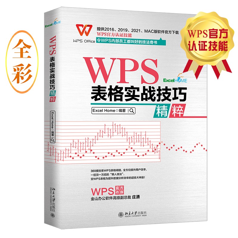 WPS表格实战技巧精粹 WPS官方认证 ExcelHome出品 全彩高效办公书