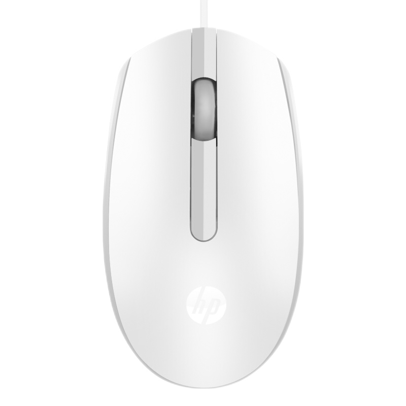 HP 惠普 M10 有线鼠标 1000DPI 白色