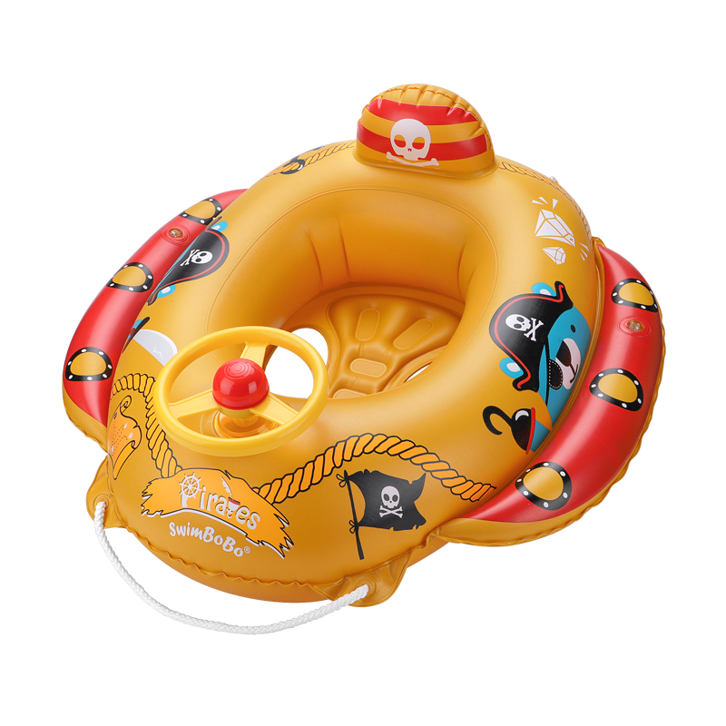 鲸保（kingpou）婴儿游泳圈 卡通戏水儿童游泳圈 宝宝坐艇游泳安全坐圈宝宝礼物K2005F