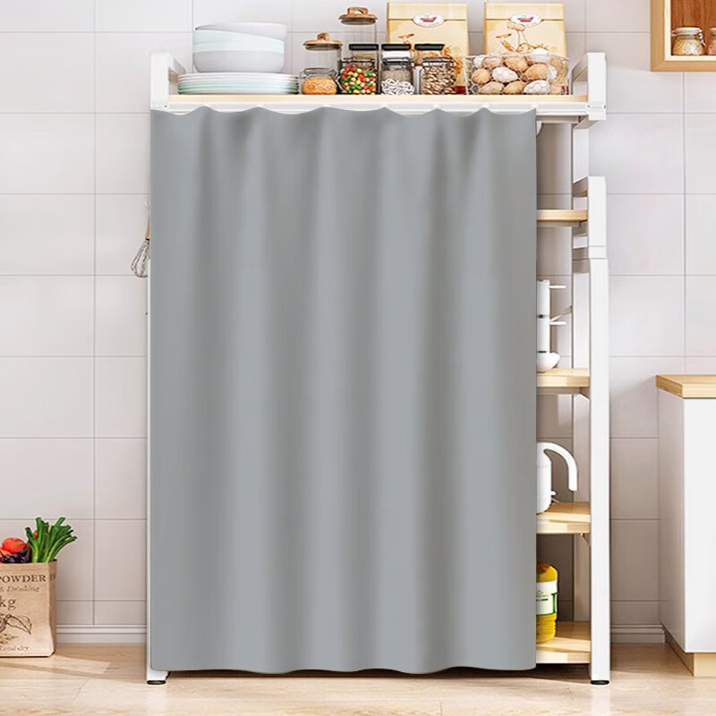 妙普乐高品质加厚柜子遮挡帘橱柜遮挡帘无门货架储物柜防尘遮挡帘书柜