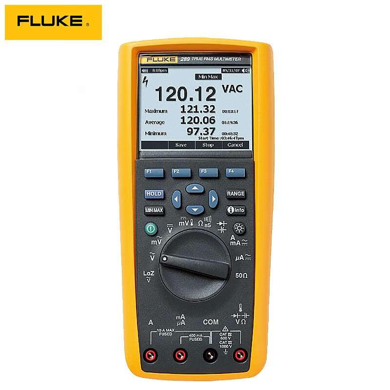 福禄克(fluke) 工业级真有效值数字万用表高精度记录型万能表 fluke