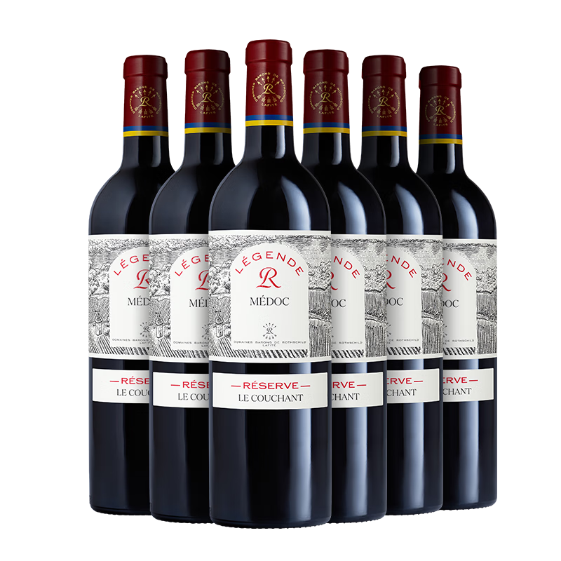 LAFITE【拉菲专卖店】法国原瓶进口 拉菲传奇梅多克珍藏赤霞 红葡萄酒 750ml 6瓶整箱装