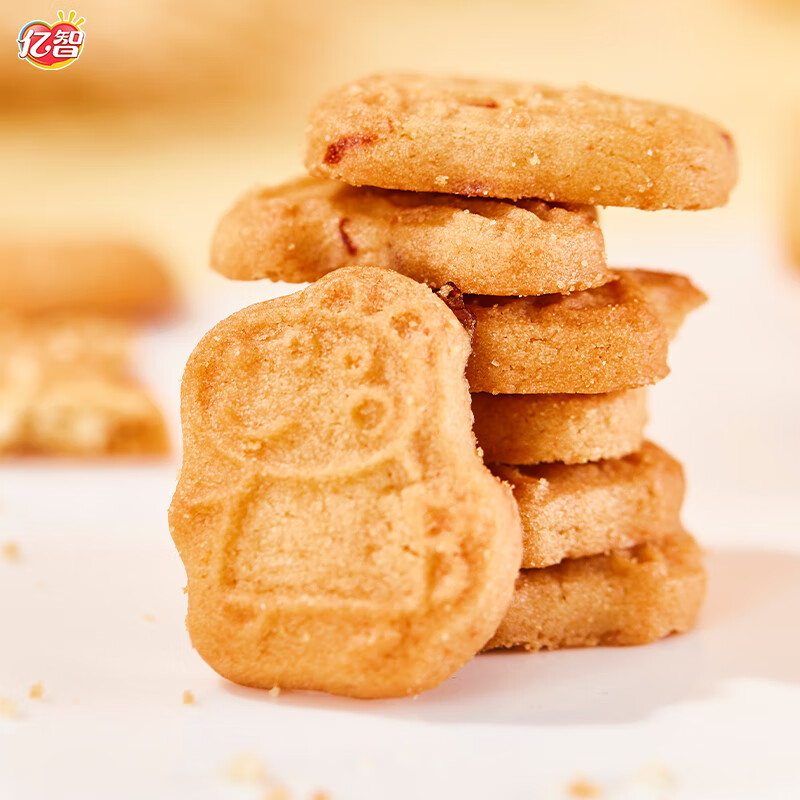 亿智30包随机小猪佩奇散装饼干曲奇注心夹心手指字母饼批发休闲零食 30包随机小猪佩奇饼干【约500g】