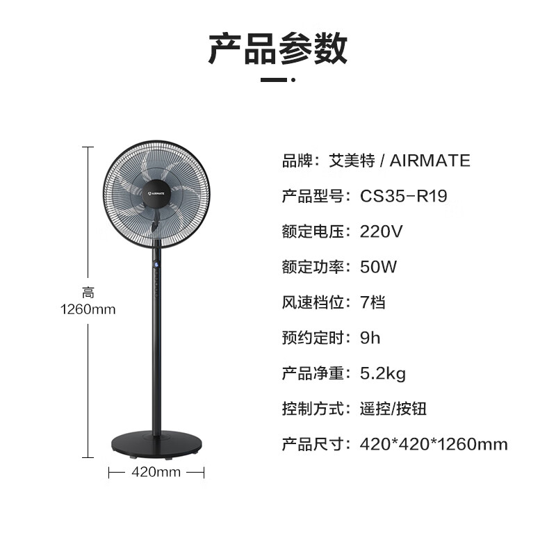 「2023最新」艾美特CS35-R19电风扇评测，值得购买吗？