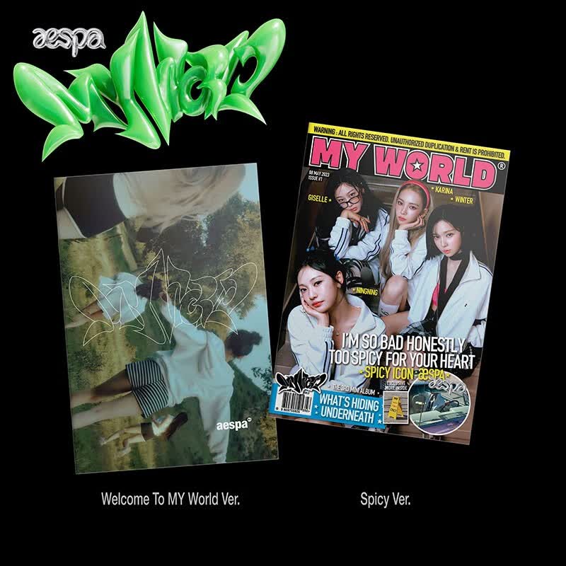 aespa 迷你3辑 MY WORLD 专辑 Zine 随机版使用感如何?