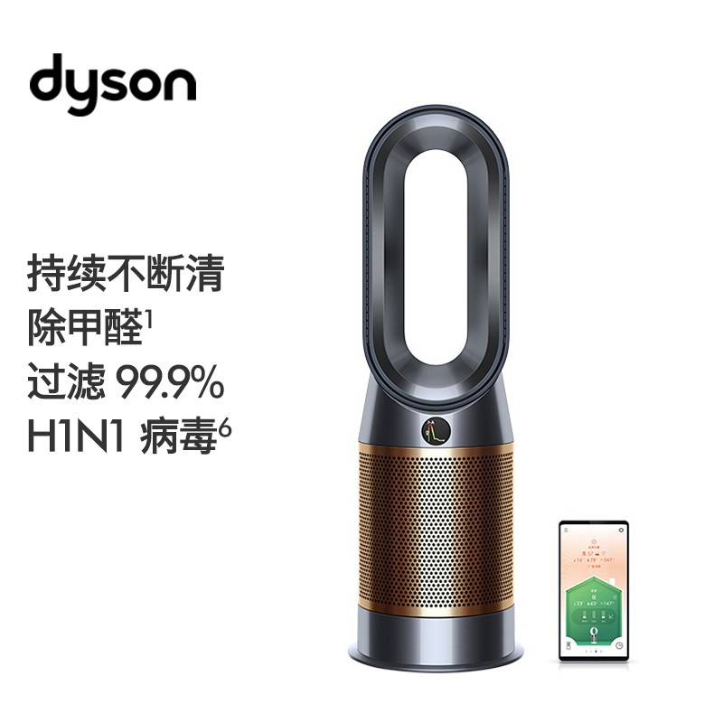 戴森(Dyson)HP06 多功能空气净化暖风扇 兼具净化器暖风扇功能 除菌除甲醛 整屋净化 四季适用 黑金色