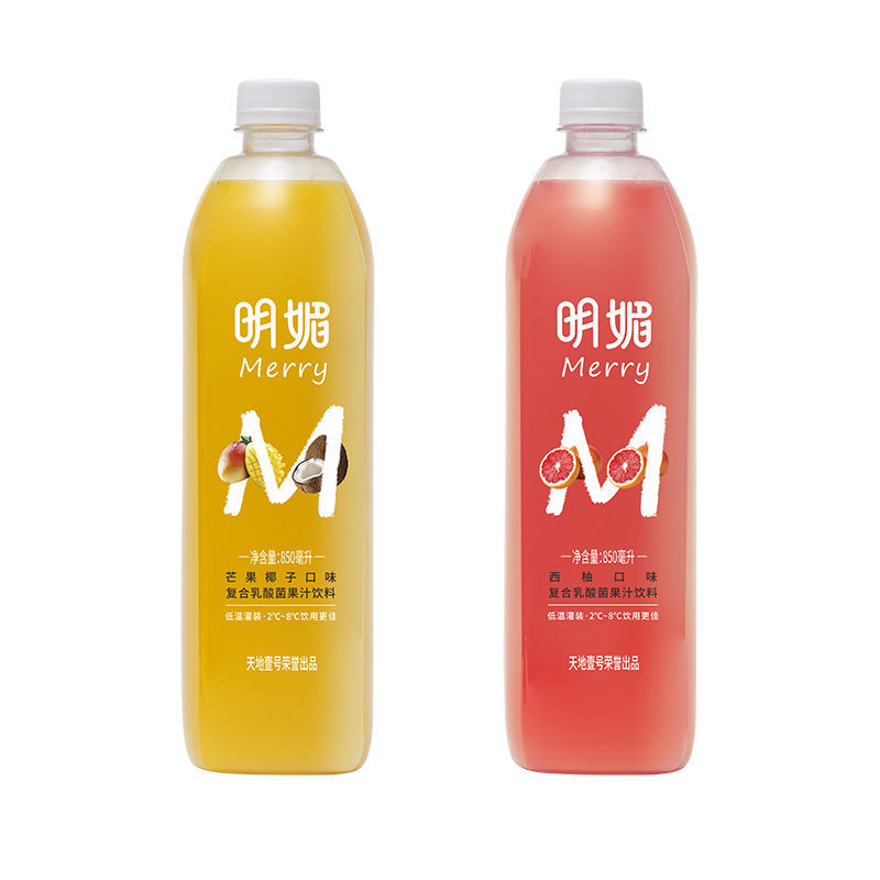 明媚果汁 350ml/850ml 多口味 多规格 merry明媚果汁复合果汁芒果椰子