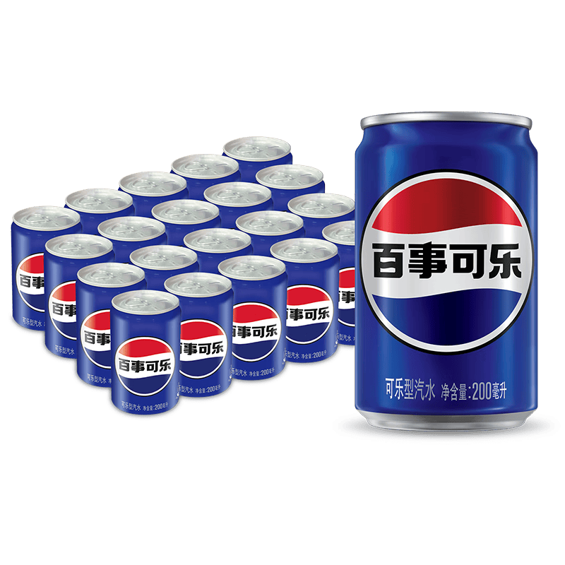 百事可乐pepsi 可乐  迷你罐200ml*20罐(新老包装随机发货)百事出品