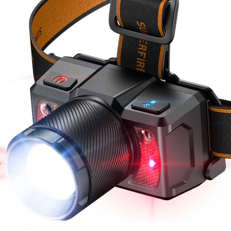 神火（SupFire）头灯强光超亮长续航充电户外夜钓感应防水工作矿头戴式照明灯钓鱼