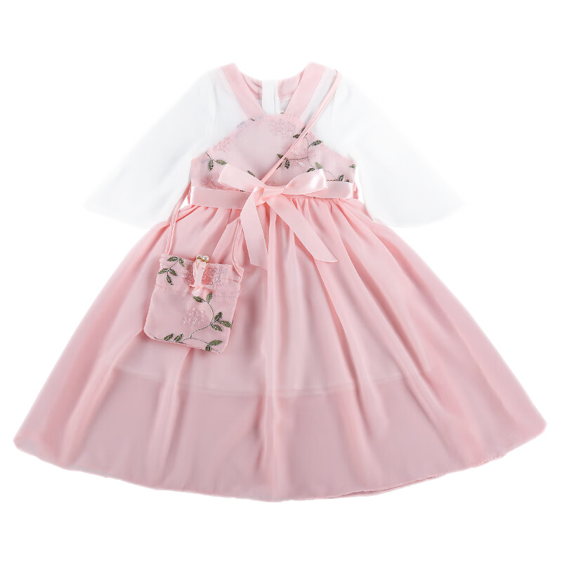 2023年酷乐羊女童夏季新款古装汉服襦裙推荐评测|怎么看京东裙子最低价