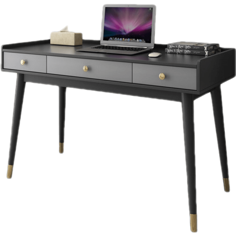 兰尼森 现代家用卧室小户型电脑桌学习桌 北欧轻奢简约学生书桌写字桌子 北欧电脑桌