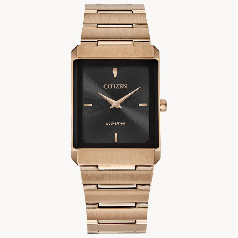 西铁城(citizen)男女手表 stiletto 光动能生活防水时尚优雅方形腕表