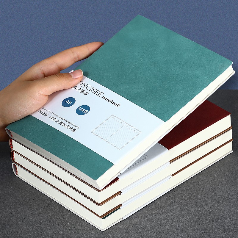 嘉然恒 商务笔记本子a5简约工作记事本办公文具会议记录本加厚学生考研日记本便携广告位定制logo-a5海藻绿使用感如何?